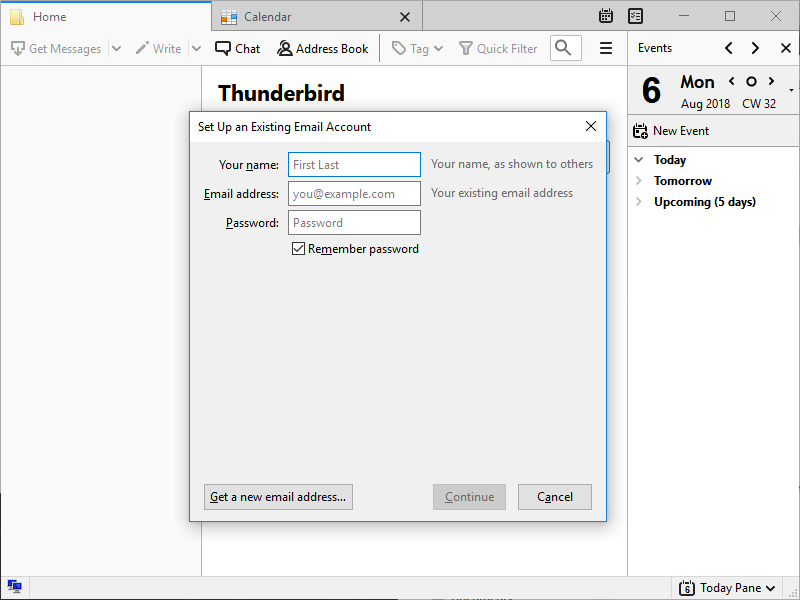 thunderbird for mac options